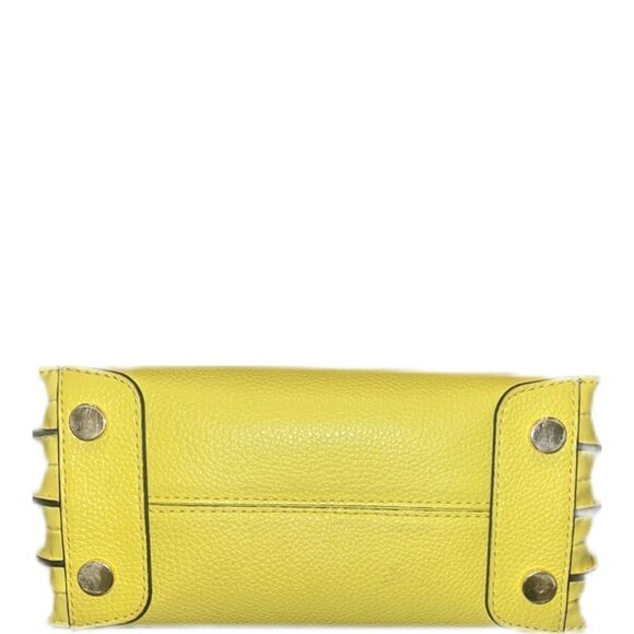 Michael Kors Yellow Sunshine Mercer Medium Leather Satchel Top Handle + strap - Picture 3 of 10